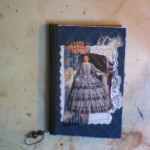 vintage lady in gray