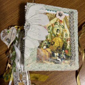 vintage yellow lady journal