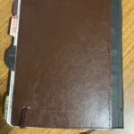 men's faux leather writing notebook