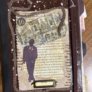 men's faux leather writing notebook