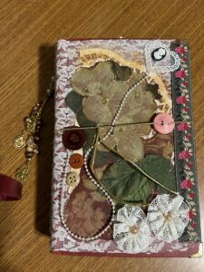 vintage fabric victorian junk journal