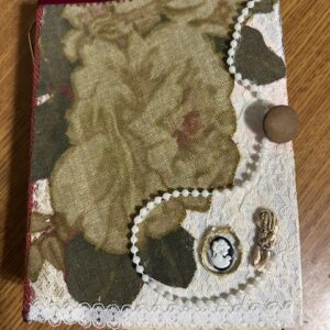 vintage fabric junk journal