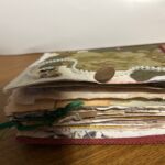 vintage fabric junk journal