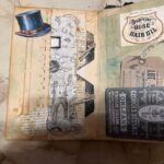 browny black leather wrap folio