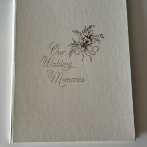 vintage wedding memories album