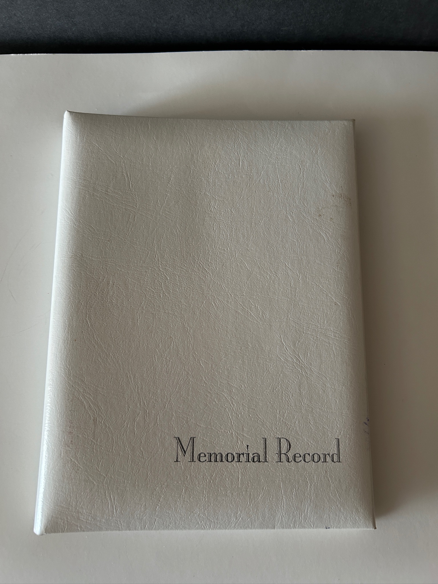 white memorial signature album white memorial signature album