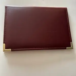 vintage leather address book