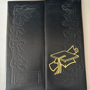 graduation embossed folio